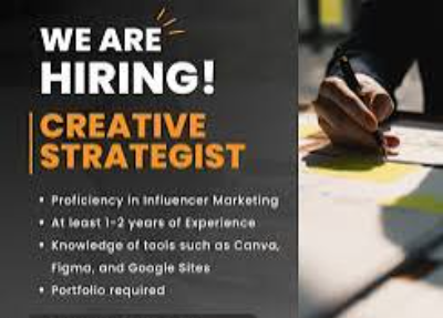 Online Performance Creative Strategist Job: Salary: $26 - $30 an hour