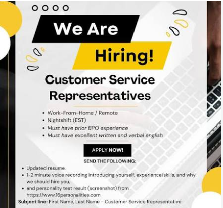 Remote Customer Support Representative Job: Salary: $20 - $28/per hour